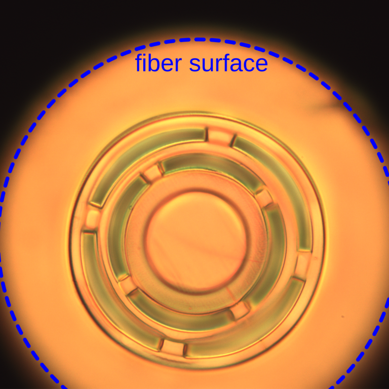 Fiber with drum on it